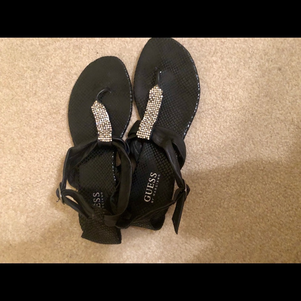 GUESS by Marciano leather black sandals